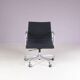 2000s desk chair model EA118, chrome base with black hopsack upholstery and aluminium armrests / Charles & Ray Eames / Vitra, Germany