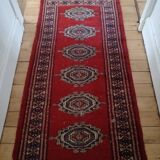 Afghan carpet knotted hand at the end of the 19th century 72x176cm