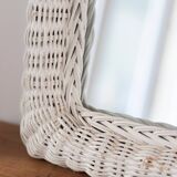 Vintage rattan mirror