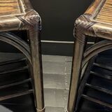 Pair of rattan bedside tables or end tables