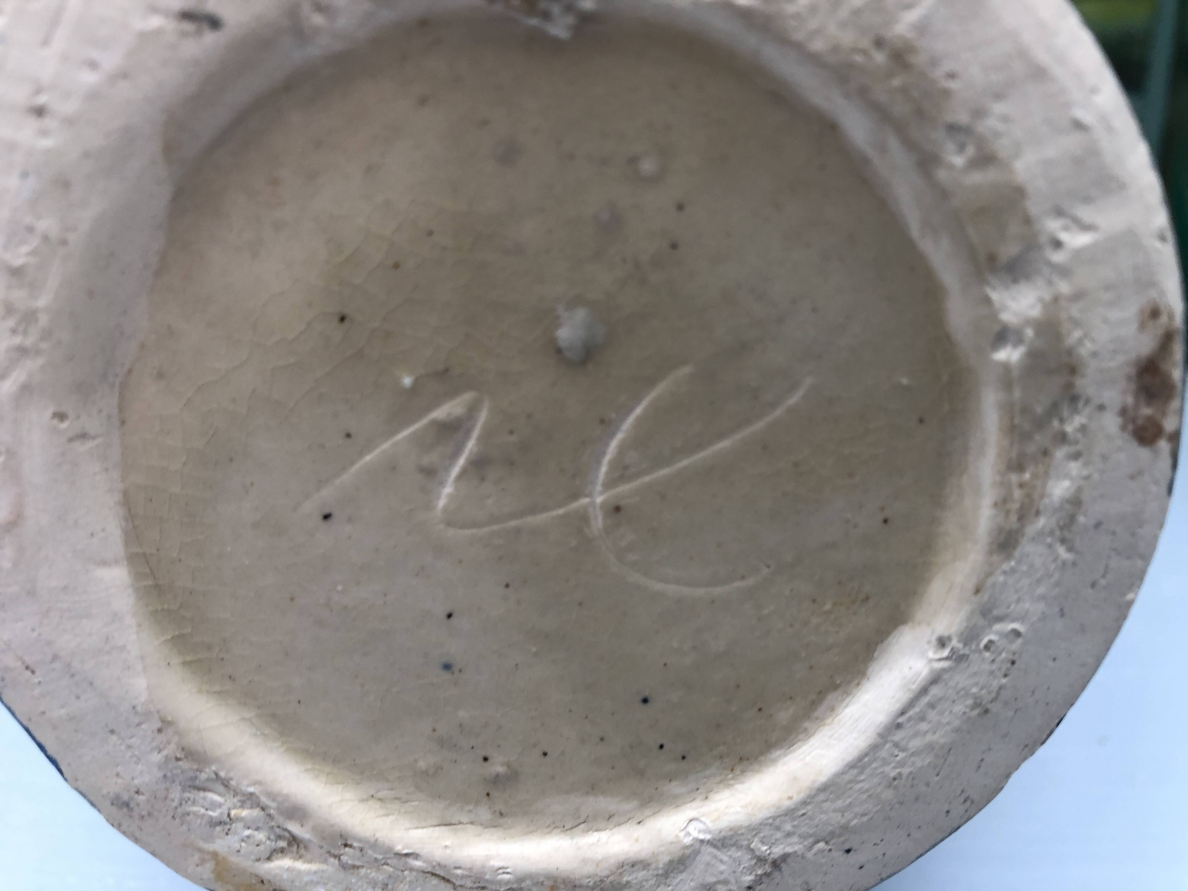 Designer vase in glazed ceramic