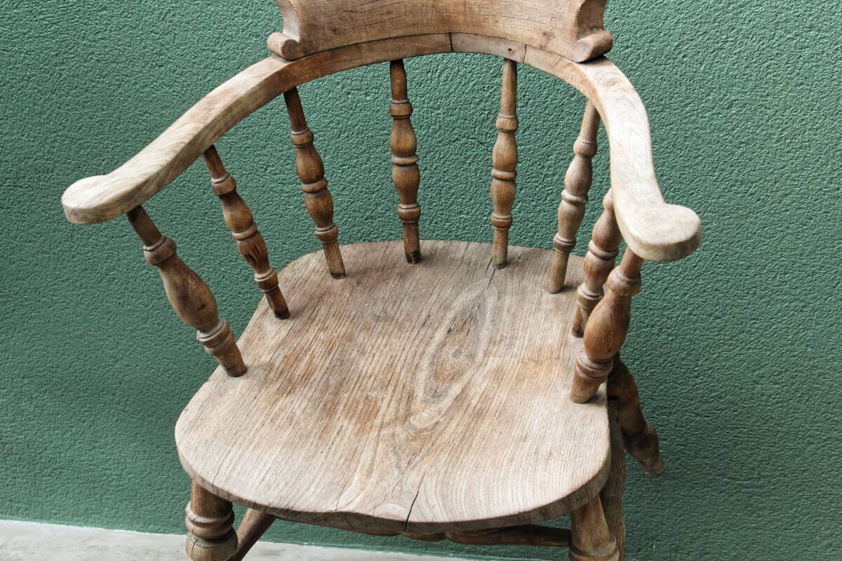 Victorian armchair, called "captain's"
