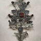 Antique wall candle holder, folk art