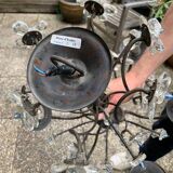 Ivory white iron chandelier