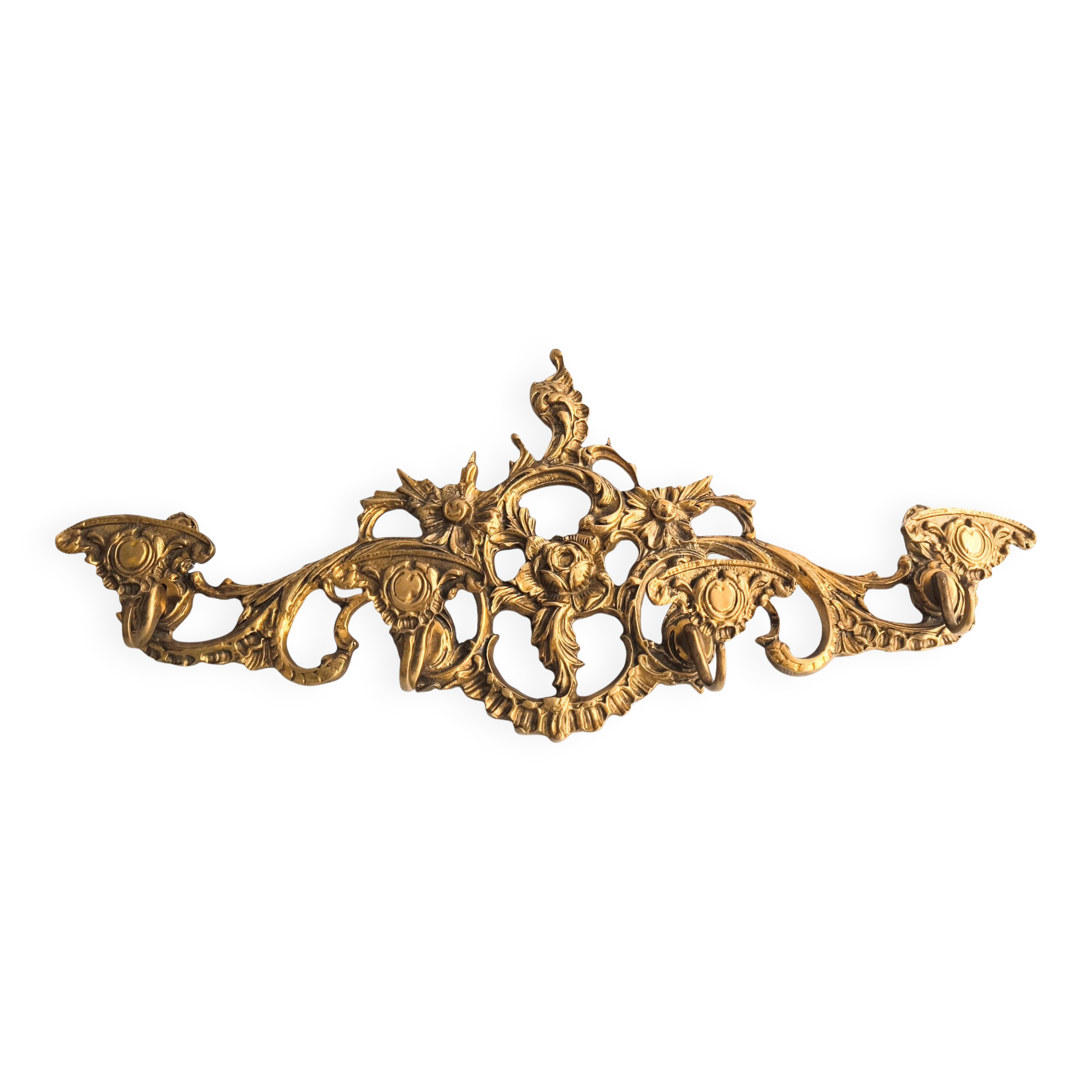 Perchero de bronce francés estilo Imperial