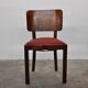 Vintage dining chairs in walnut, italy, 1930s, set of 6