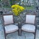 Paire de fauteuils français en Acajou d’époque restauration