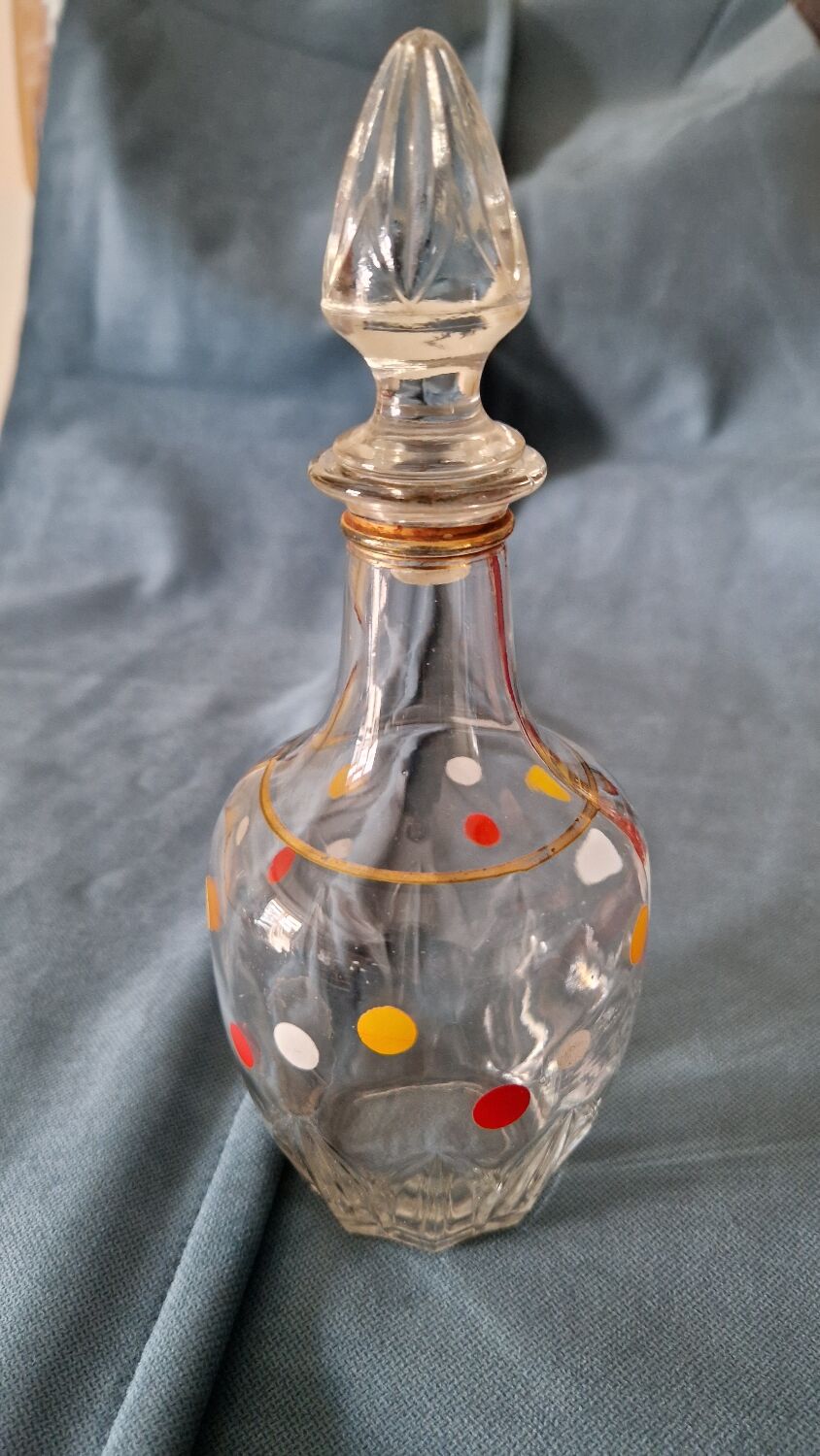 Vintage polka dot liqueur service