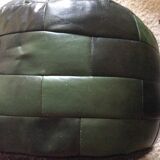 Sede leather patchwork pouf