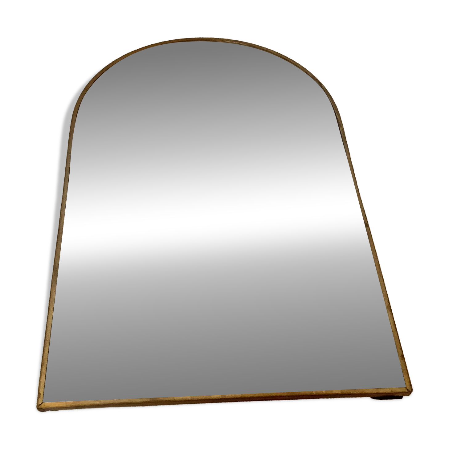 Petit miroir de table en laiton