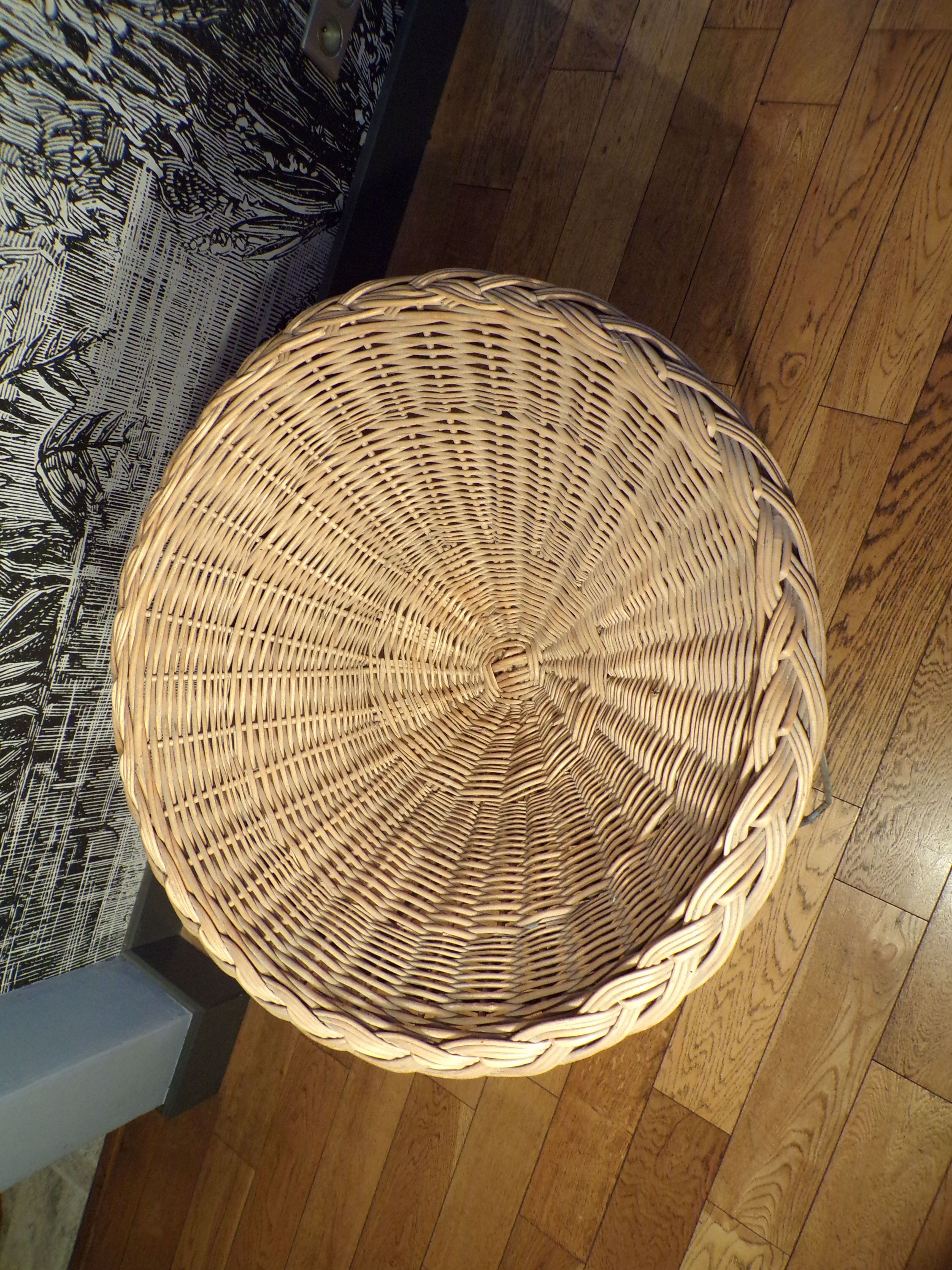Vintage rattan display