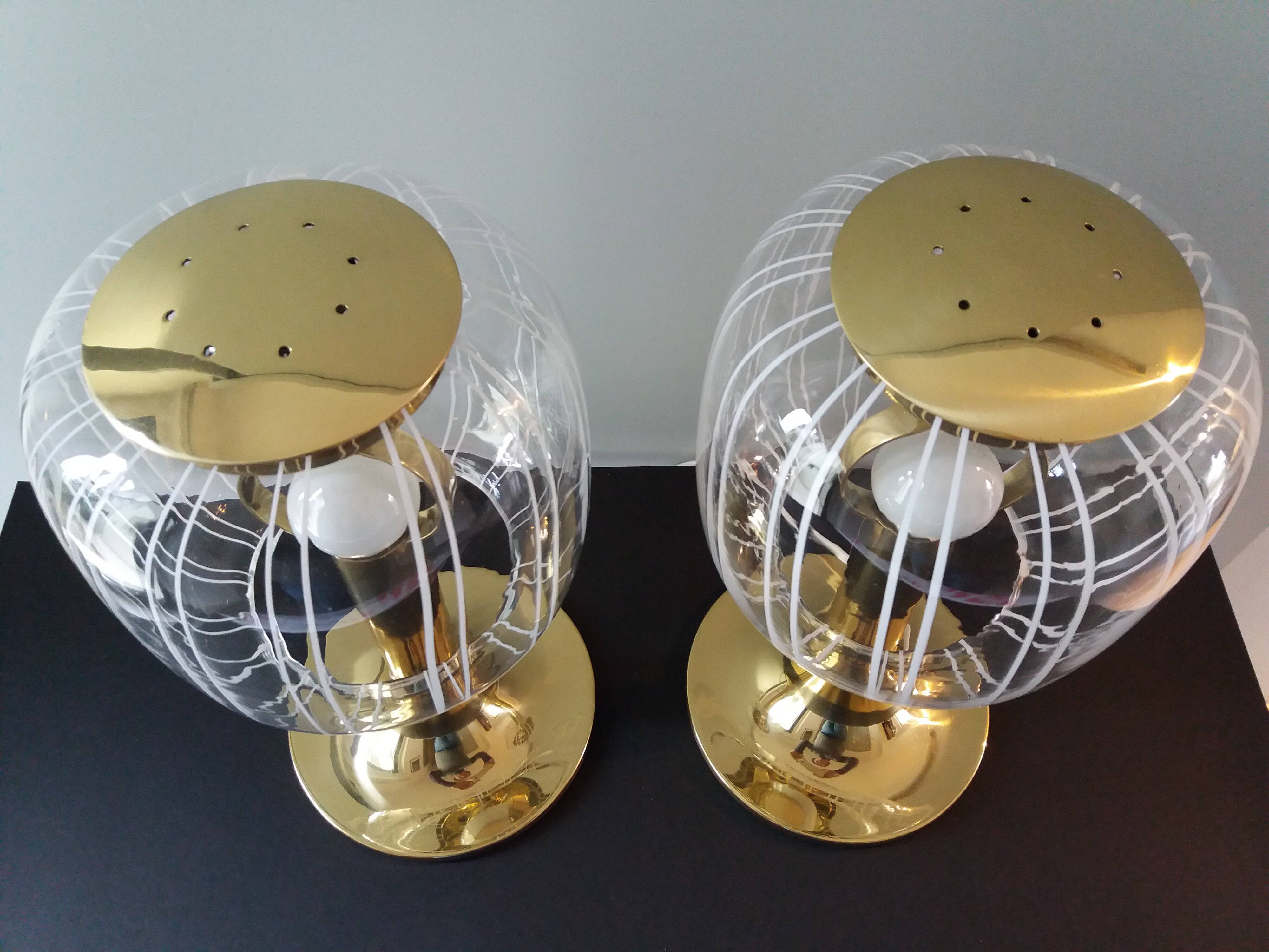 Set of two table lamps