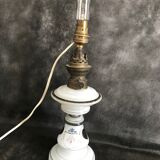 1079 Table lamp (1) - Art Nouveau - Enamelled Opaline