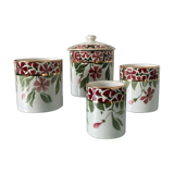 Flowered ceramic pots