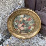 Small vintage golden frame