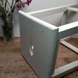 Vintage white wooden stool