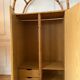 Vintage rattan wardrobe