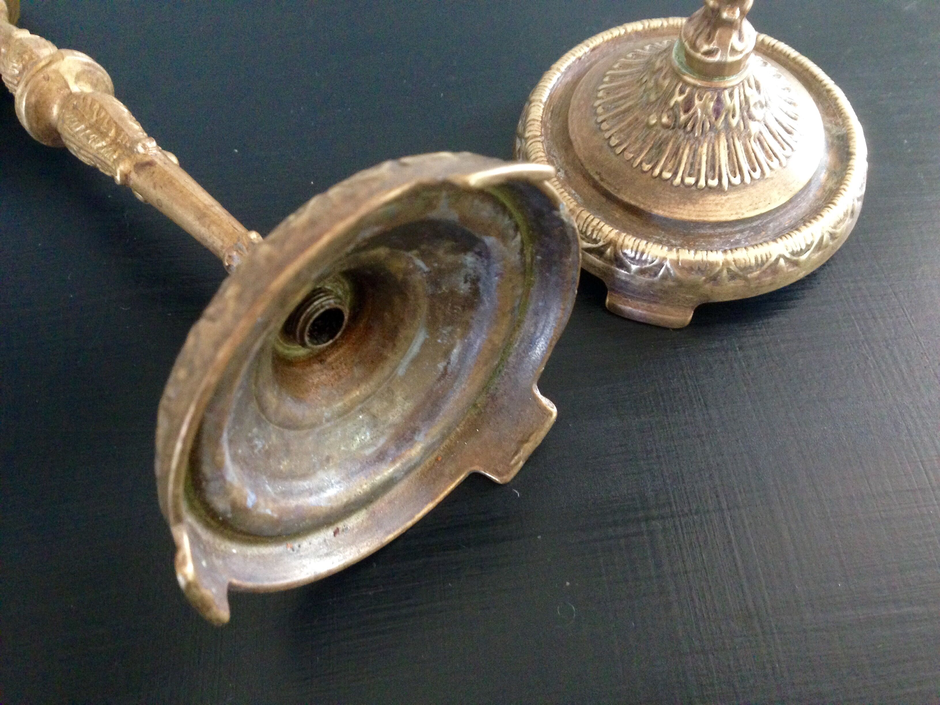 Pair of brass candlestick