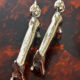 Set of 6 silver-plated cat knife rests
