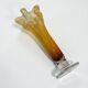 XXL - Large Murano glass vase sommerso yellow amber vintage 1960-70