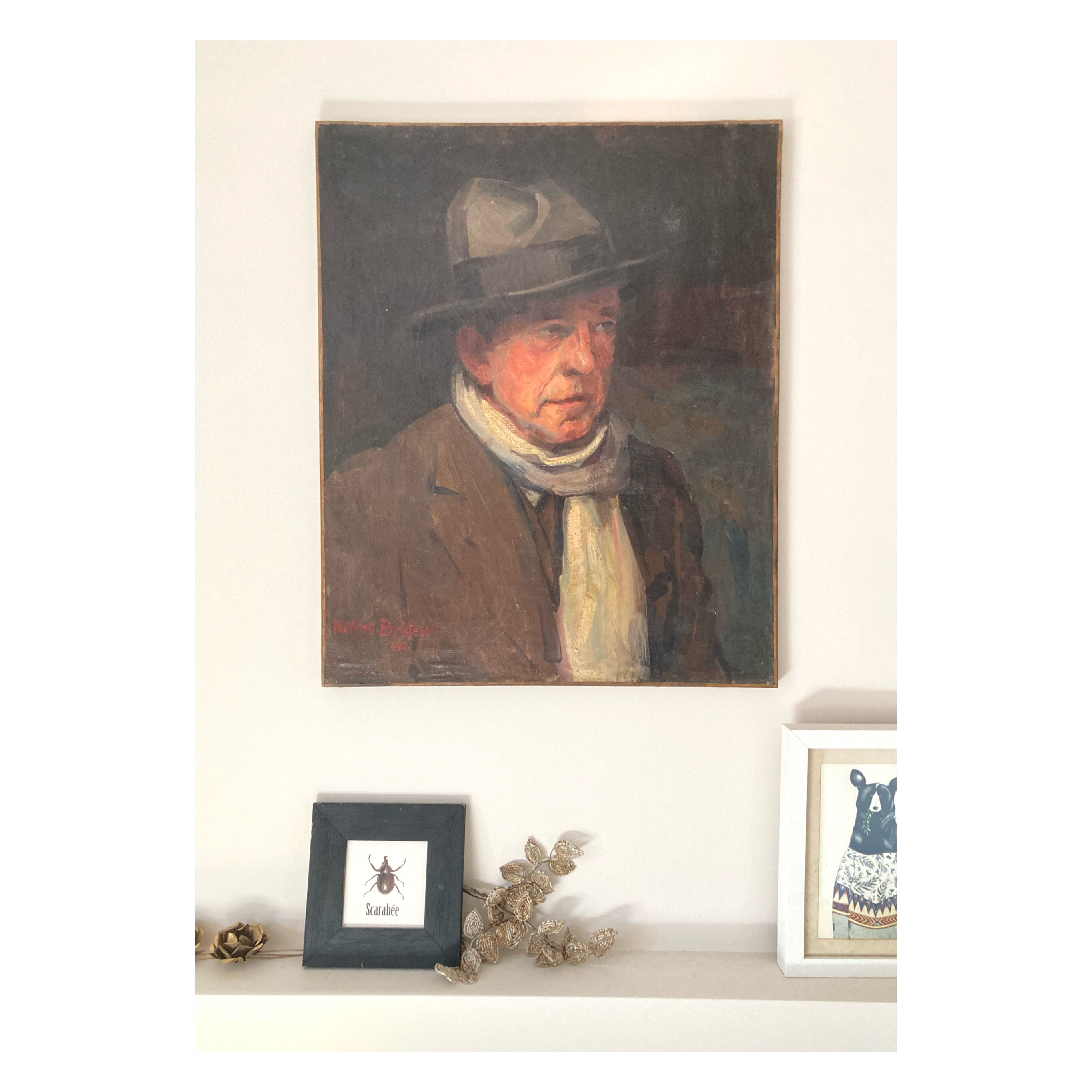 Oil portrait on canvas