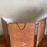 Large triptych barber mirror