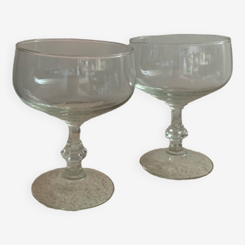 Vintage champagne glasses