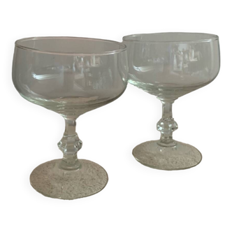 Vintage champagne glasses