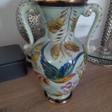 Vintage Belgian ceramic vase M Depose Style Hubert Bequet