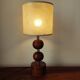 Lampe scandinave en bois 1960