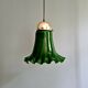 Suspension in green opaline with a scalloped edge, Peill & Putzler, 1970