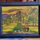 Tableau Oil on canvas Expressionism Catherine Jones-Davies "Pigeon"