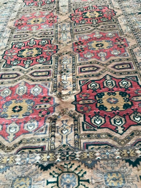 Carpet vintage afghan turkmen 161 x 242 cm