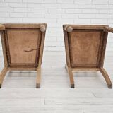 1950s, set 2 pcs of Danish dinning chairs, original good condition, oak wood.