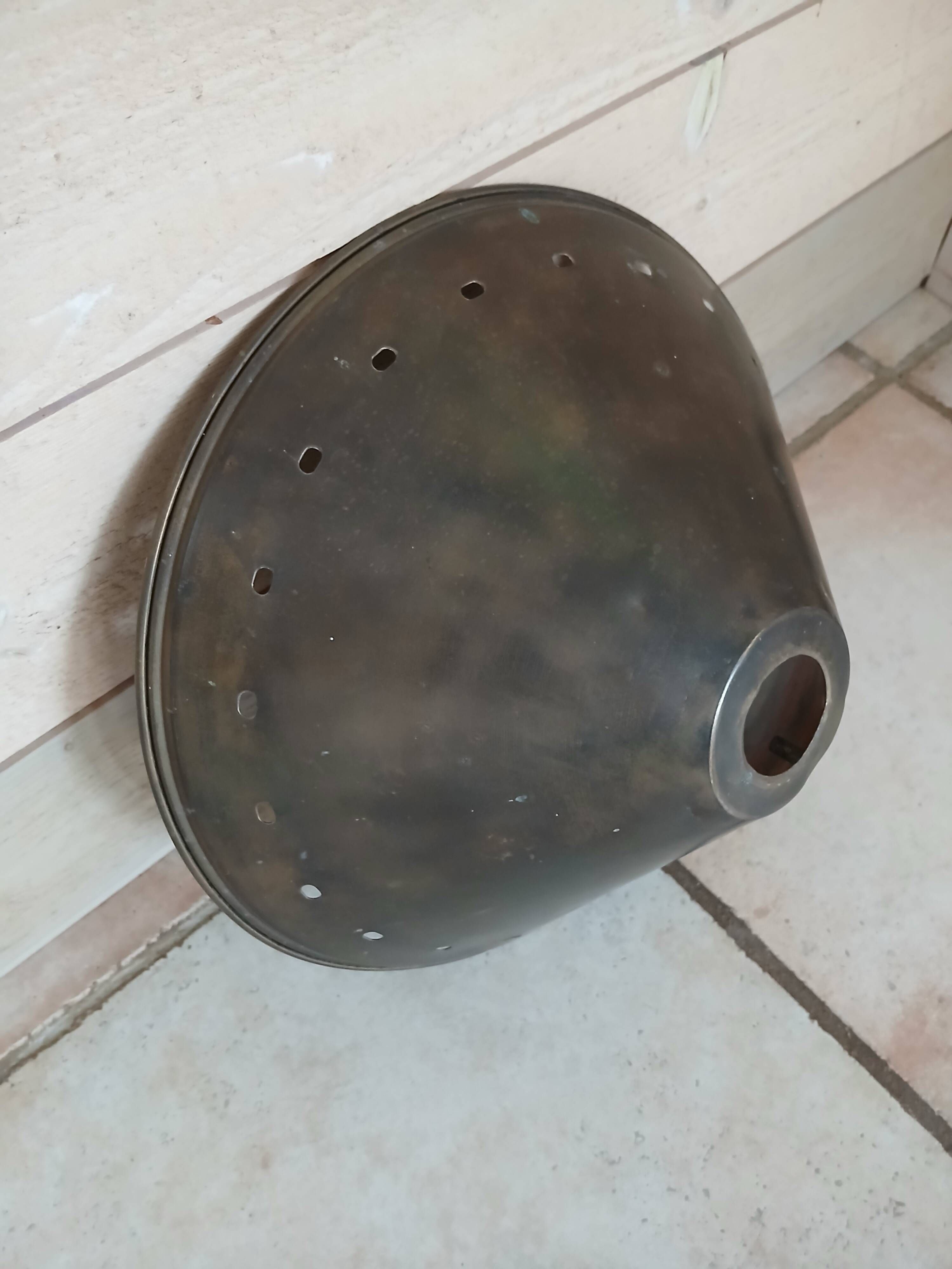 Antique brass lampshade