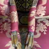 Paire de fauteuils cabriolets de style Louis XV