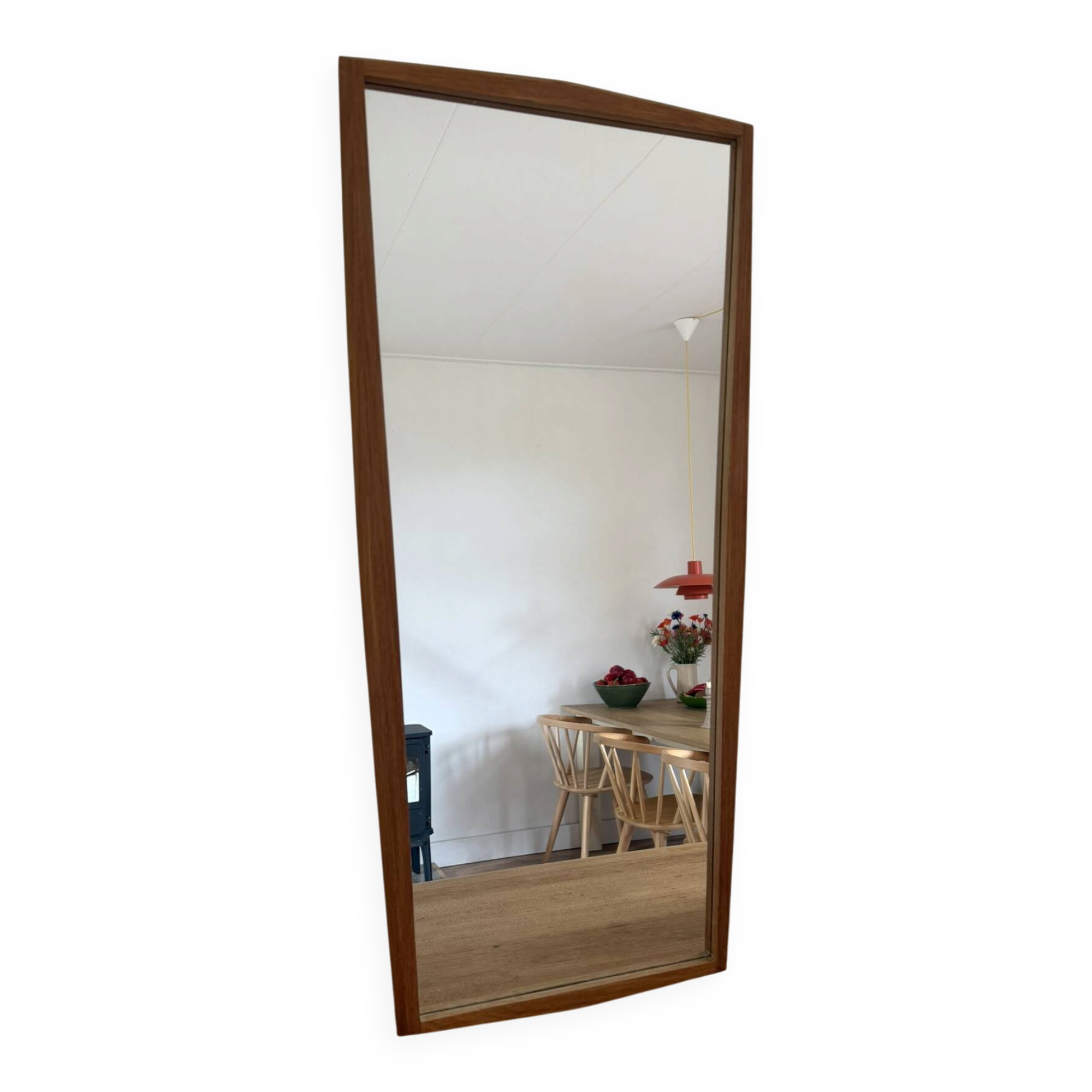 Vintage Danish Jansen Spelje teak mirror - midcentury mirror