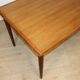 Danish Scandinavian extendable dining table in teak, 1960.