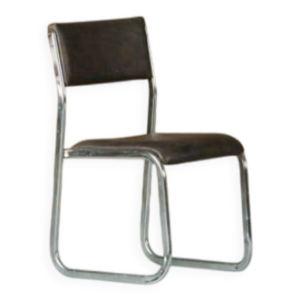 Mid-century Gastone Rinaldi metal chair, Italy 1970s