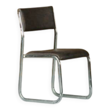 Mid-century Gastone Rinaldi metal chair, Italy 1970s