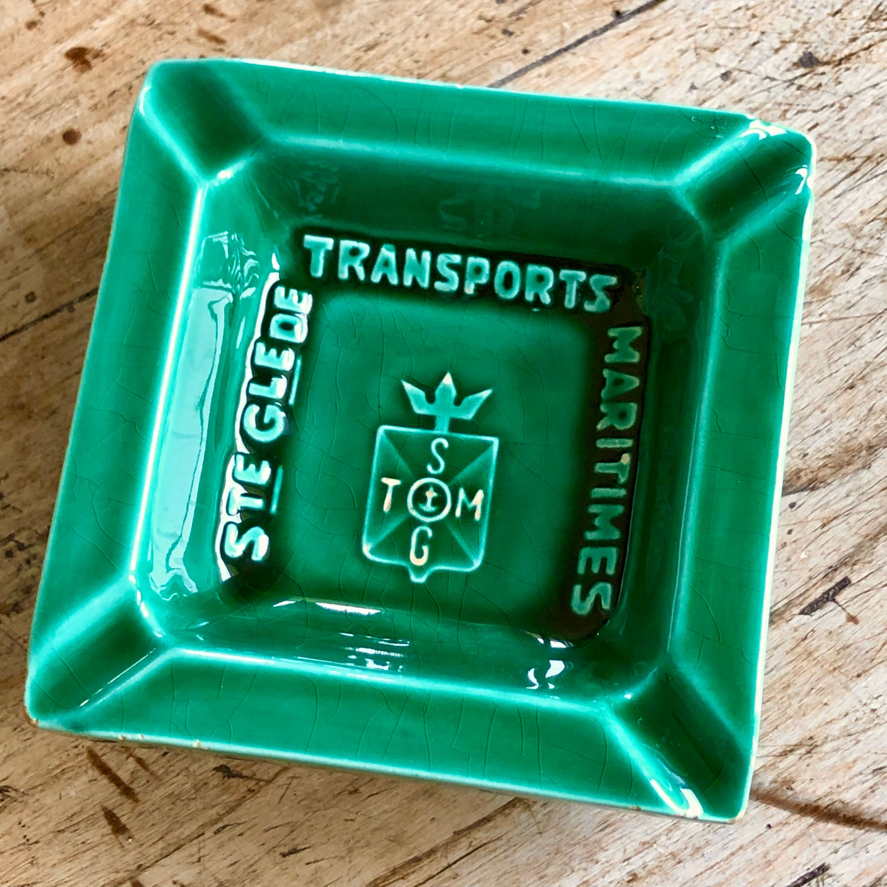 Proceram advertising ashtray - Societe Generale Transport Maritime