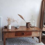 Old-spirited coffee table farm table