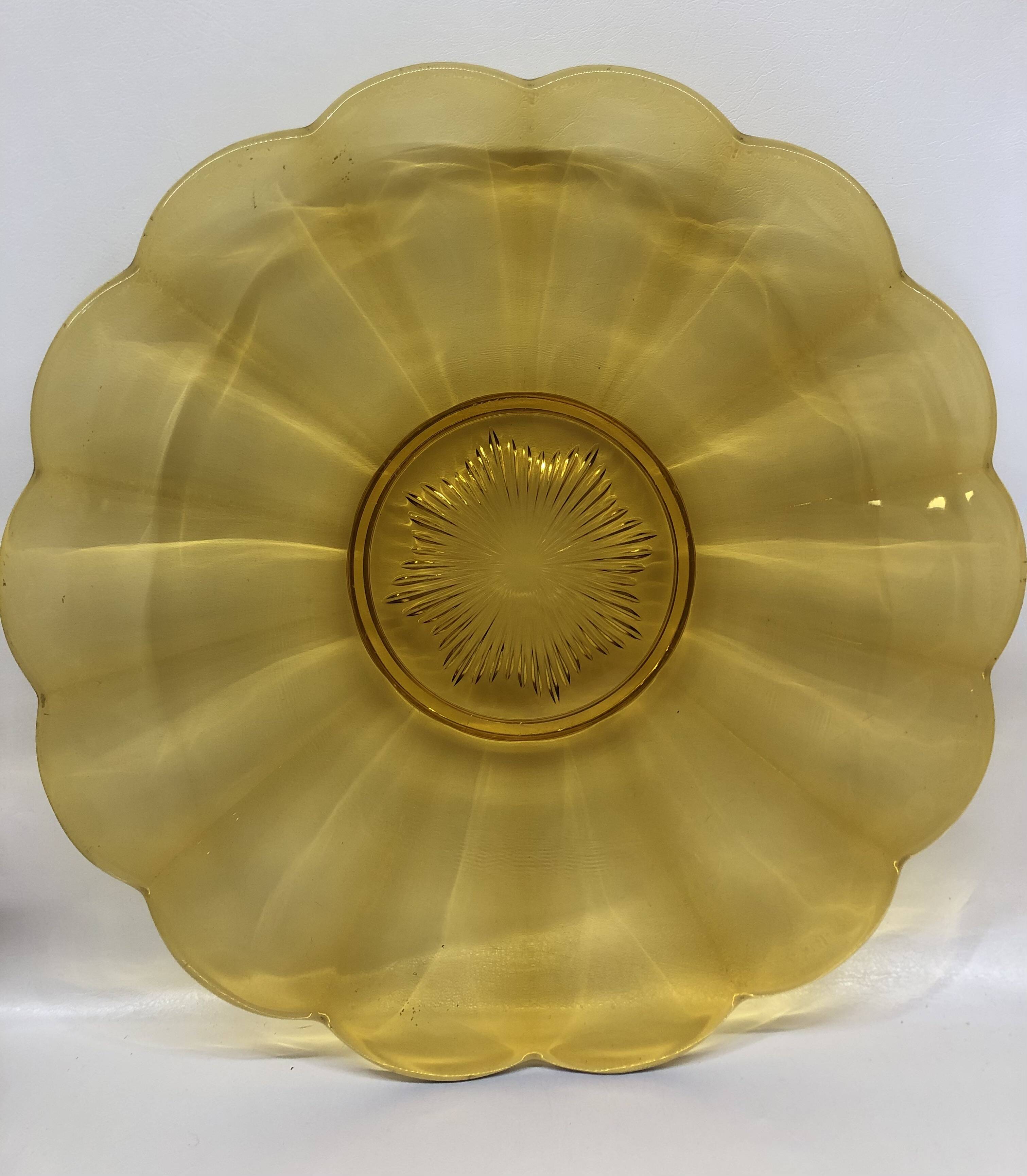 Luxval art deco dish by Val Saint Lambert