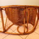 Rocking chair from the 70s in rattan and wicker