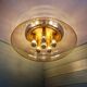 Large ceiling light in brass and blown bubble glass, Glasshütte Limburg, 1970.