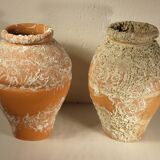 Two ceramic takotsubo pots - Japan