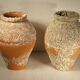 Two ceramic takotsubo pots - Japan