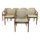 Set of 8 model 23 chairs in teak by Henning Kjærnulf for Korup Stolefabrik, Denmark 1960.