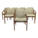 Set of 8 model 23 chairs in teak by Henning Kjærnulf for Korup Stolefabrik, Denmark 1960.