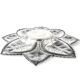 Art Deco sugar bowl, silver-plated brass, Hungary, 1950s